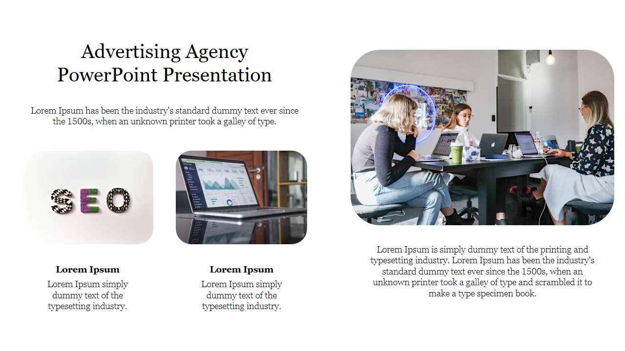 Creative Advertising Agency PowerPoint Presentation Slides